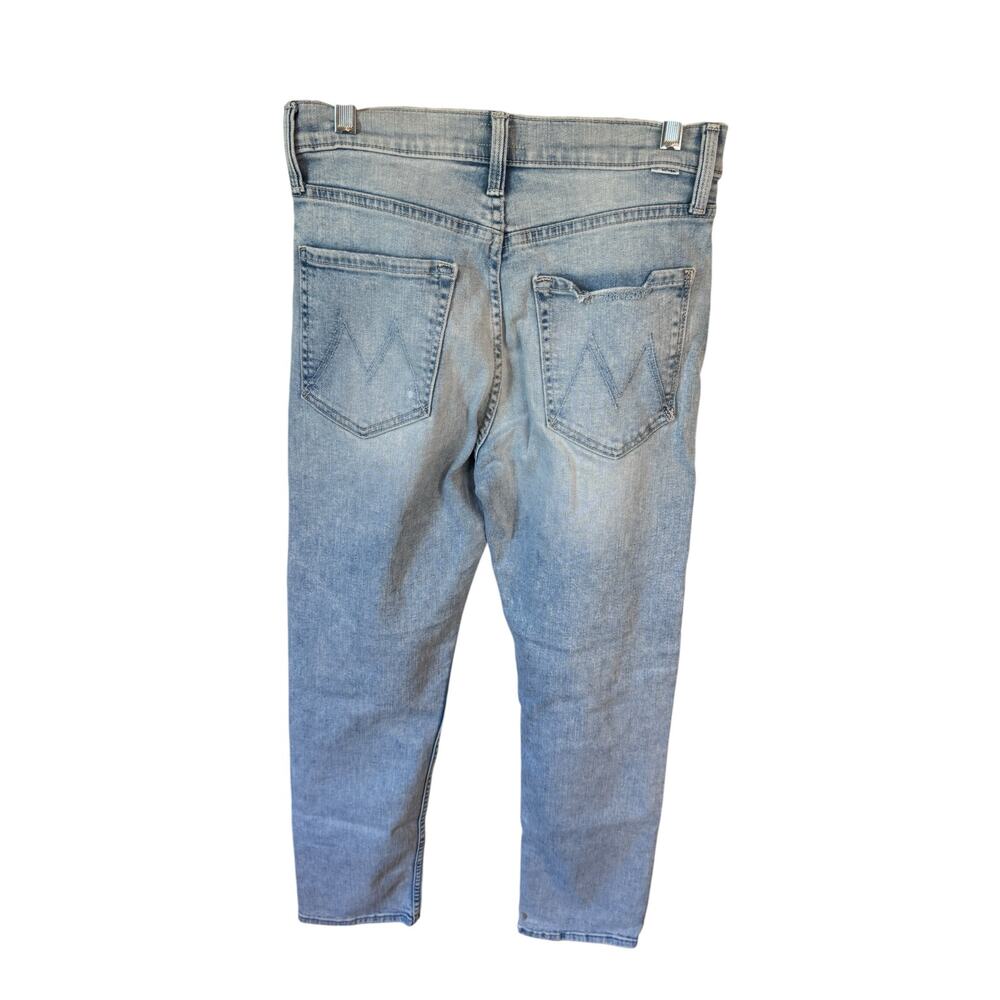 MOTHER The Pixie Tomcat Ankle Jean Nature of the Game Wash $278 MSRP Button Fly - Picture 6 of 9
